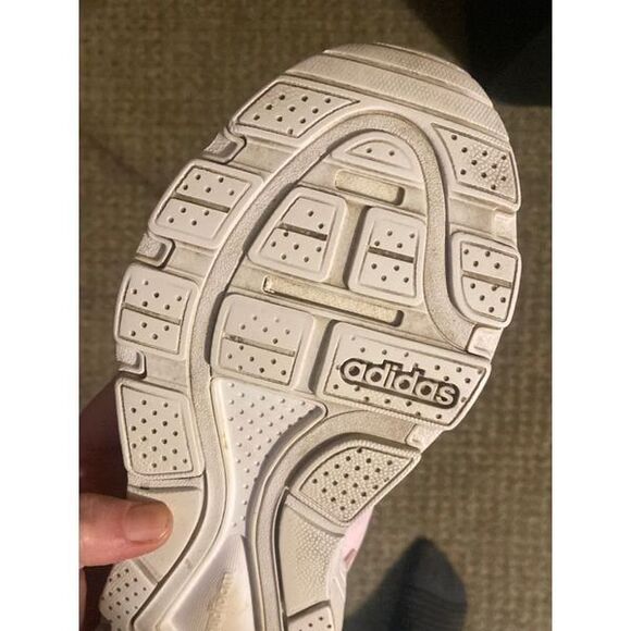 Adidas Pink Tennis Shoes Sneakers Sz 6 - Picture 3 of 5